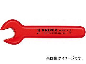 クニペックス/KNIPEX 絶縁片口スパナ 品番：9800-7/16 JAN：4003773020097_画像1