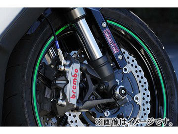 2輪 エルエスエル フロントアクスルプロテクター 555Y118GE イエロー JAN：4548664551934 ヤマハ YZF-R6 2008年～2014年_画像1