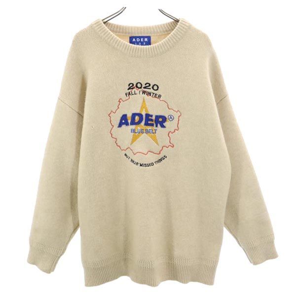 公式の店舗 ベージュ ニット ADER アーダーエラー ADERERROR 221117