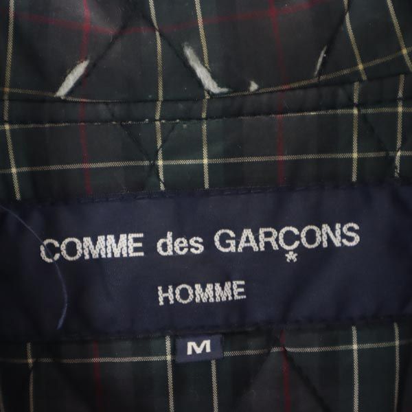 低価限定品 コムデギャルソンオム 2008年 日本製 中綿 ジャケット M 黒 COMME des GARCONS HOMME 裏キルティング地 メンズ 221123