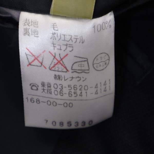 アクアスキュータム 日本製 ウール100％ テーラードジャケット 黒 Aquascutum メンズ 221128_画像9