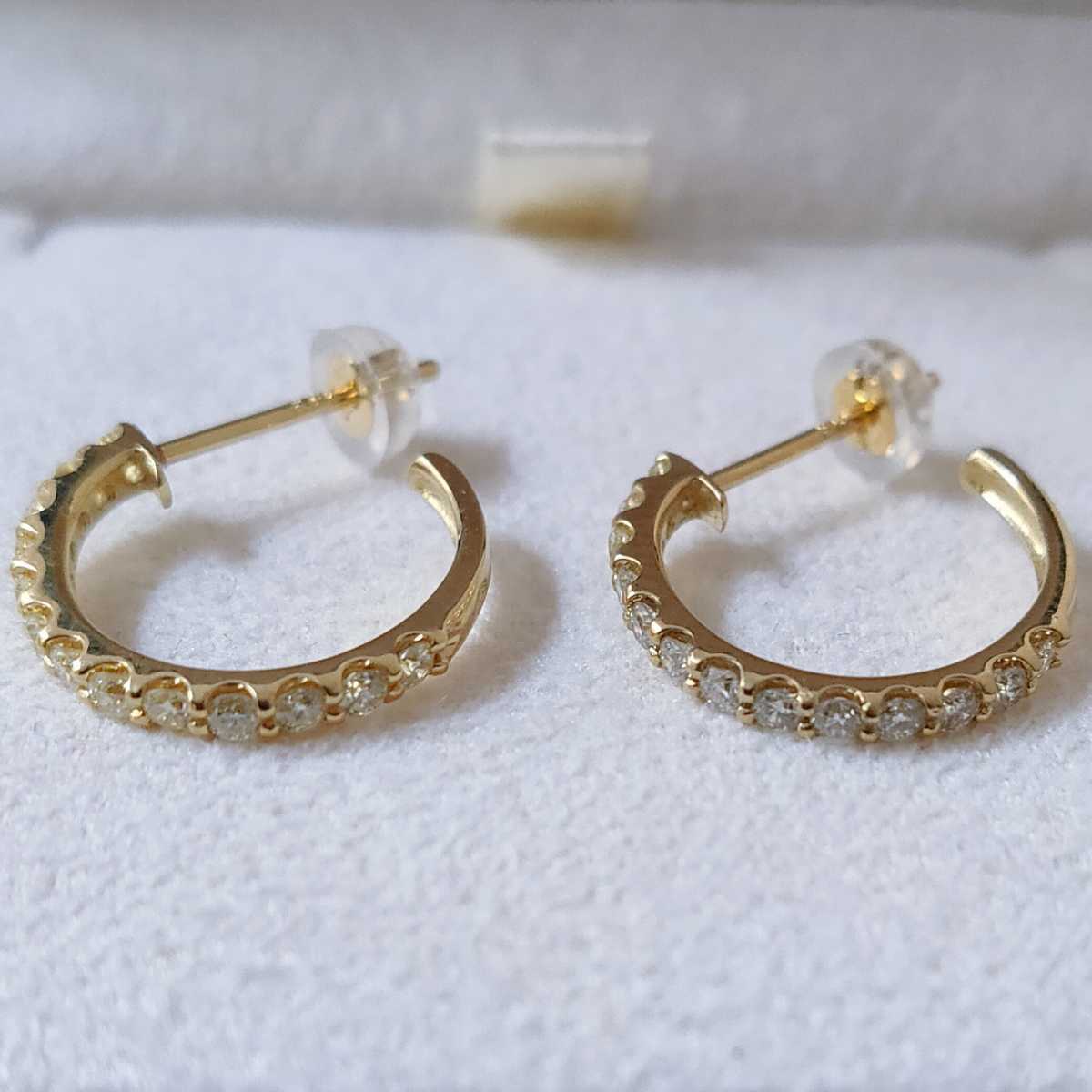 ダイヤモンド フープ ピアス K18YG 0.52ct 2.0g | paradaabogados.com