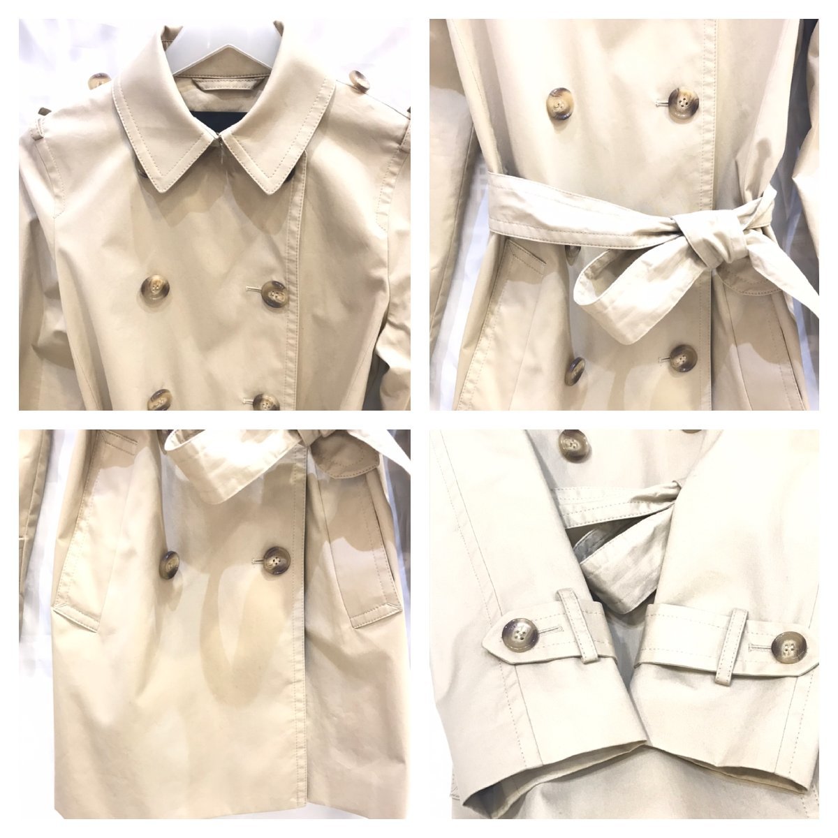 COACH】コーチ ショートトレンチ スプリングコート 極美品 ceratinxd.com