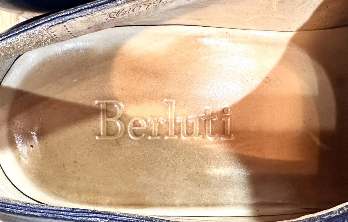 Berluti Berluti *27cm 8.5*monk ремешок простой tu кожа обувь натуральная кожа бизнес обувь платье обувь кожа Italy производства подпалина чай мужской 