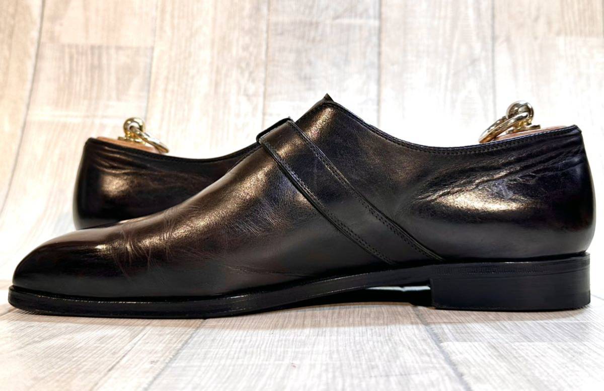 Berluti Berluti *27cm 8.5*monk ремешок простой tu кожа обувь натуральная кожа бизнес обувь платье обувь кожа Italy производства подпалина чай мужской 