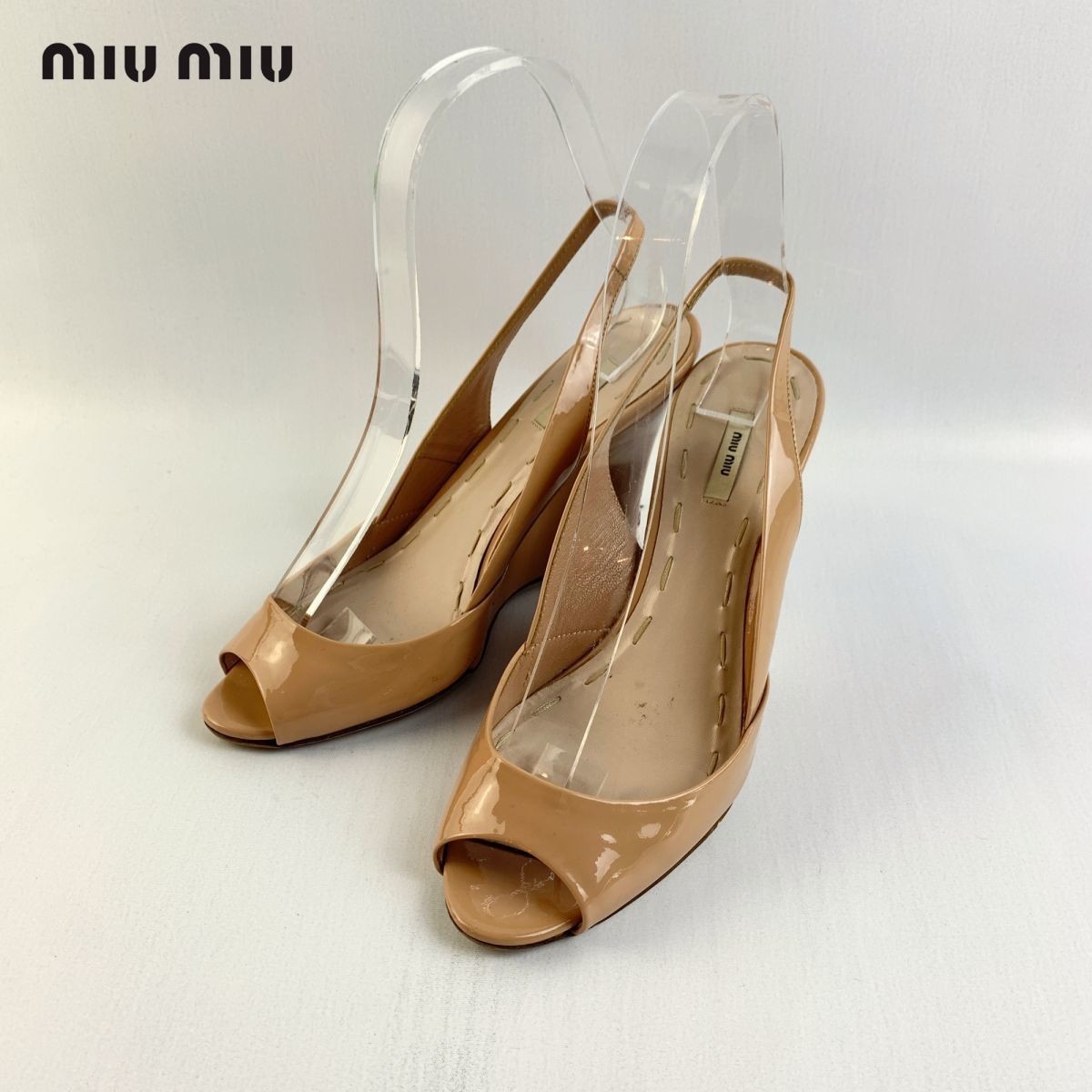 HOT豊富な】 MIU MIUのステッチ サンダル WKfRu-m99180690629