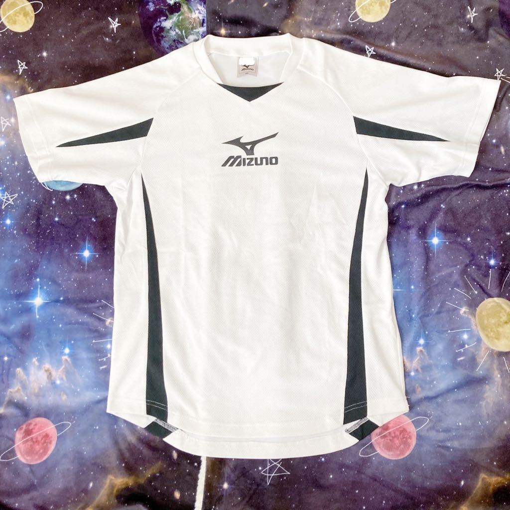 g70)MIZUNO ミズノ プラクティス Tシャツ プラシャツ 160cm 白 半袖 ホワイト 子供用 スポ少 スポーツ 練習着 ジャージ_画像1