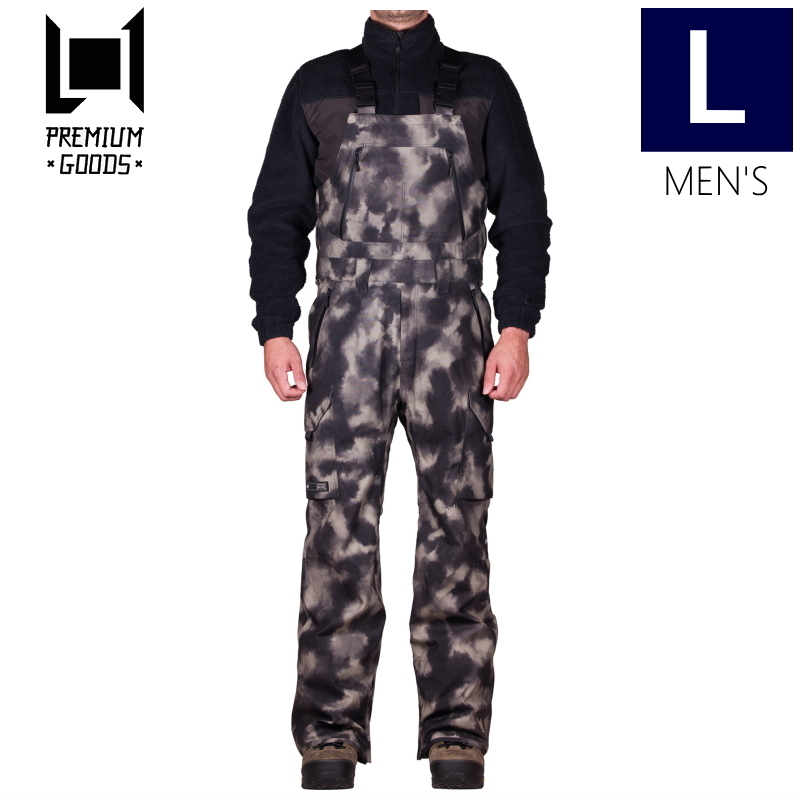 〇 L1 SENTINAL BIB PNT M-Tie Dye Camo Lサイズ メンズ スノーボード スキー パンツ PANT ビブパンツ 22-23 日本正規品