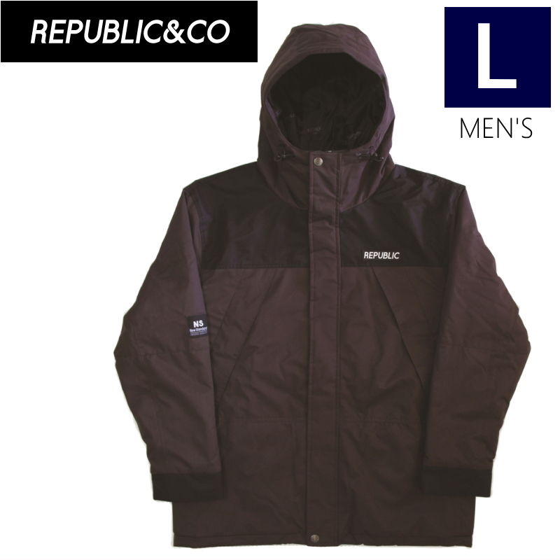 ○ REPUBLIC 36 CHAMBERS JKT Brown Lサイズ メンズ スノーボード スキー ジャケット JACKET スポーツMIX 22-23 日本正規品_画像1