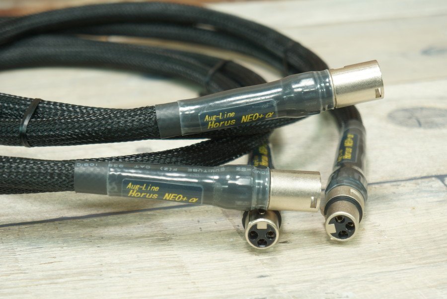 Aug Line Horus NEO+α XLR 1.6m pair /o-g line cable . wistaria factory o-g alloy Aug-Line #R07815