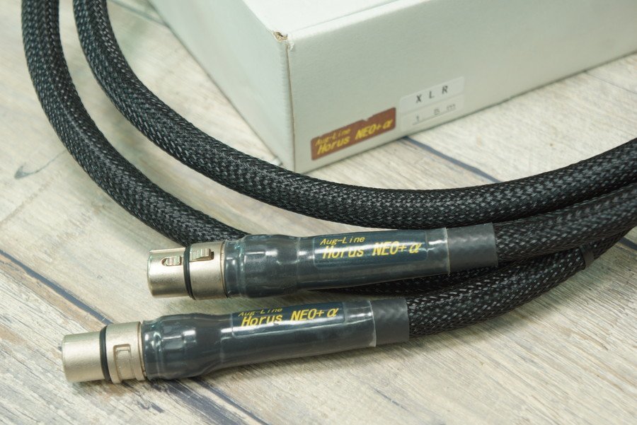 Aug Line Horus NEO+α XLR 1.6m pair /o-g line cable . wistaria factory o-g alloy Aug-Line #R07815