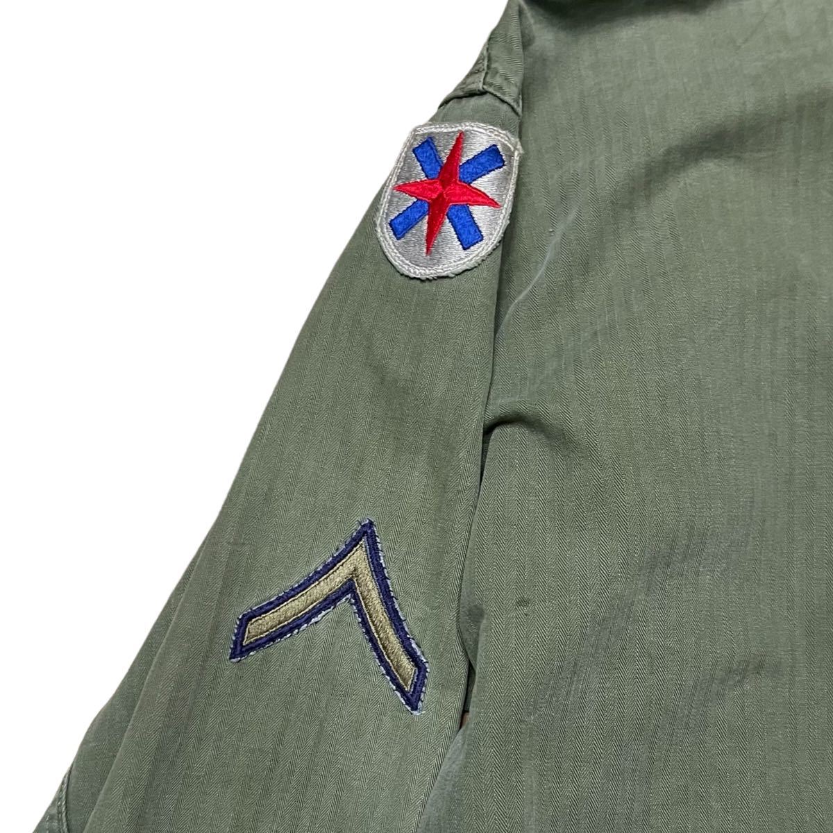 40's U.S.ARMY M-43 HBT jacket 13star button【36R】ミリタリー