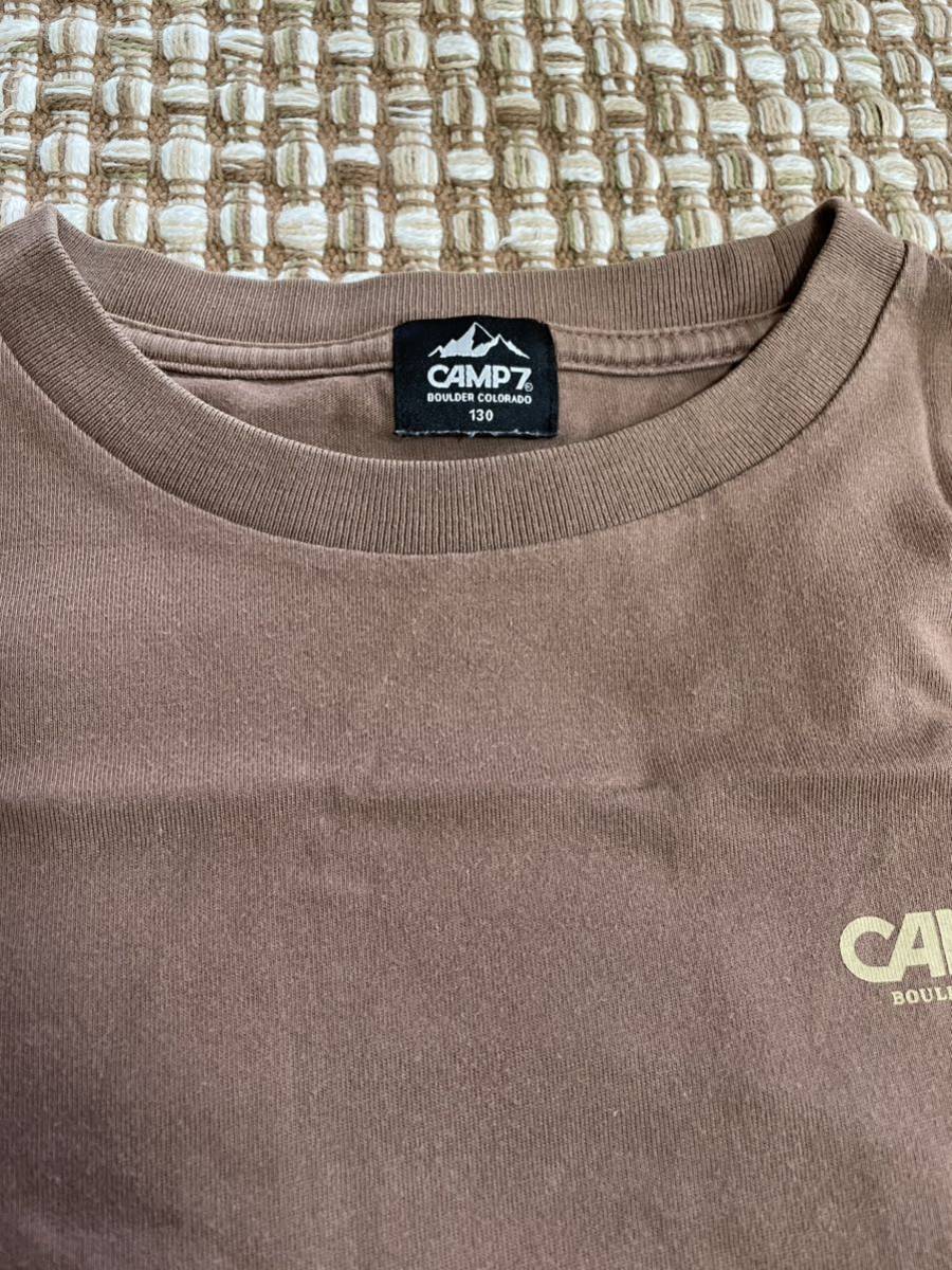 CAMP7 ロゴ長袖Tシャツ サイズ130_画像2