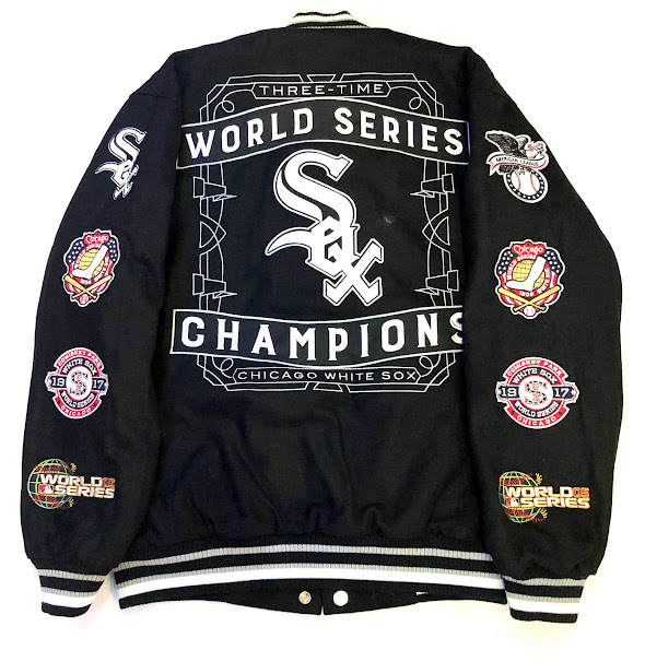 BG10)JH Design Chicago White Sox Champions ウールリバーシブル ジャケット/MLB/3XL/シカゴ・ホワイトソックス