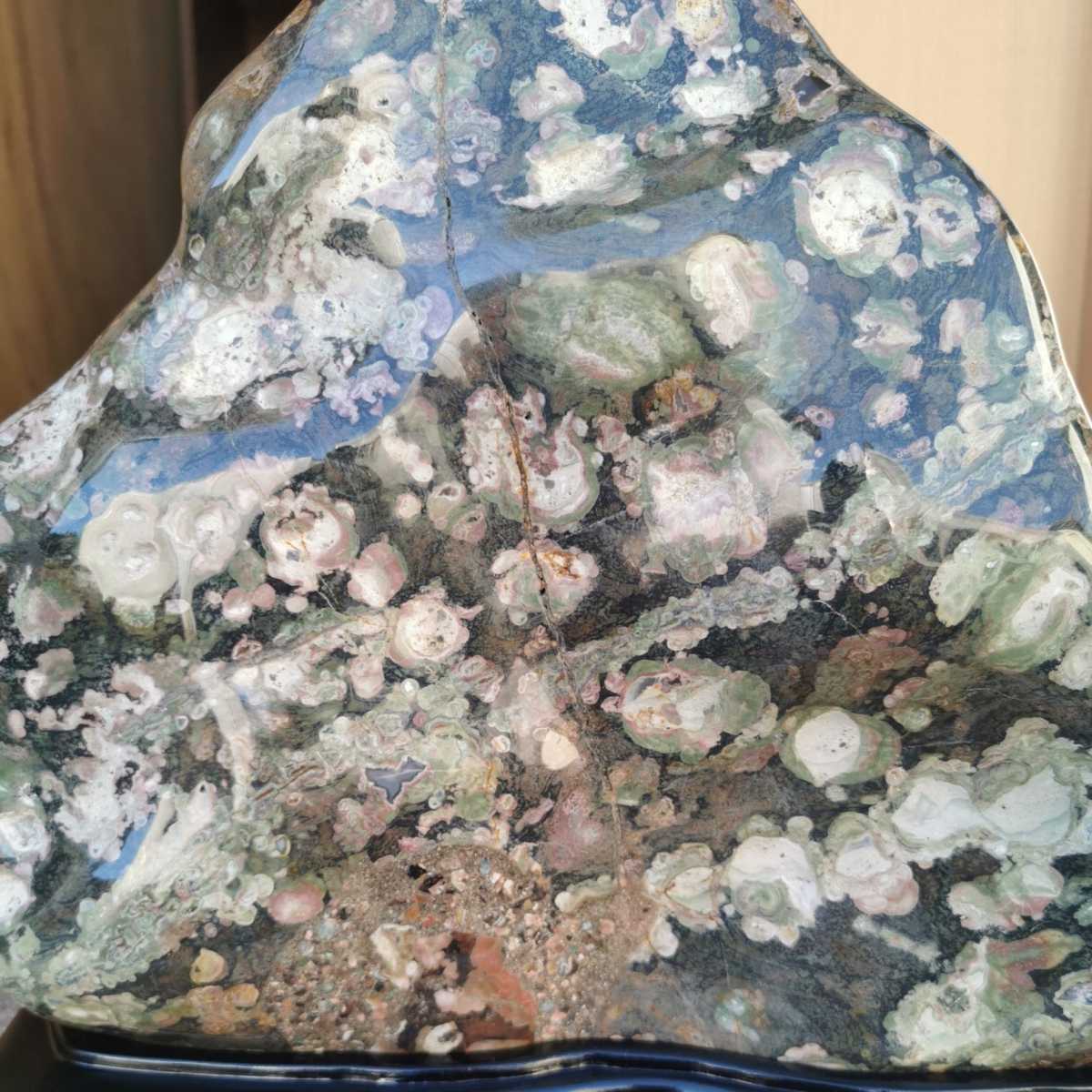 新潟産牡丹石14.8キロ 庭石鑑賞石石盆石水石灯籠庭坪庭 新潟産牡丹石14.8キロ 庭石鑑賞石石盆石水石灯籠庭坪庭