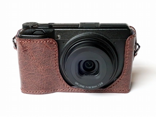 非売品 GR リコー III、GR ダークグレー 本革ハンドメイド カメラ
