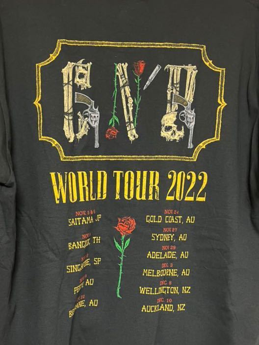 Guns N' Roses ガンズ アンド ローゼズ 2022 グッズ 日本 さいたま 埼玉 限定 Tシャツ XL SKELLY PISTOL ROSES Tシャツ 新品 送料 無料