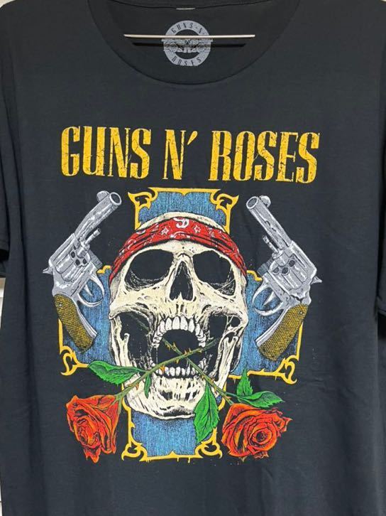 Guns N' Roses ガンズ アンド ローゼズ 2022 グッズ 日本 さいたま 埼玉 限定 Tシャツ XL SKELLY PISTOL ROSES Tシャツ 新品 送料 無料