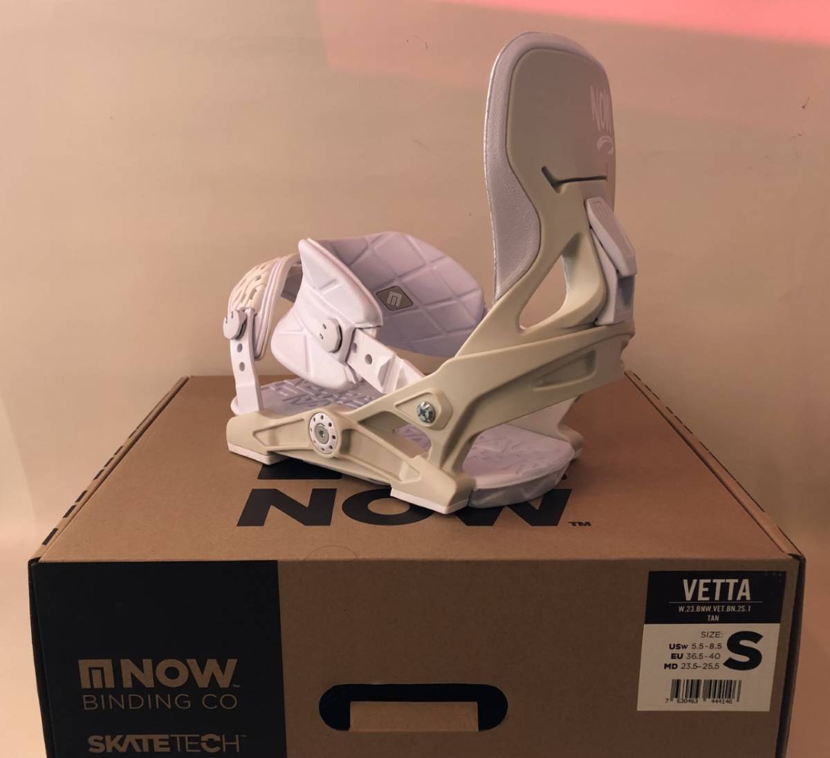 NOW binding/ナウ バインディング VETTA/ヴェッタ TAN/タン Sサイズ skatetech/スケートテック womens lady's レディースモデル_画像2