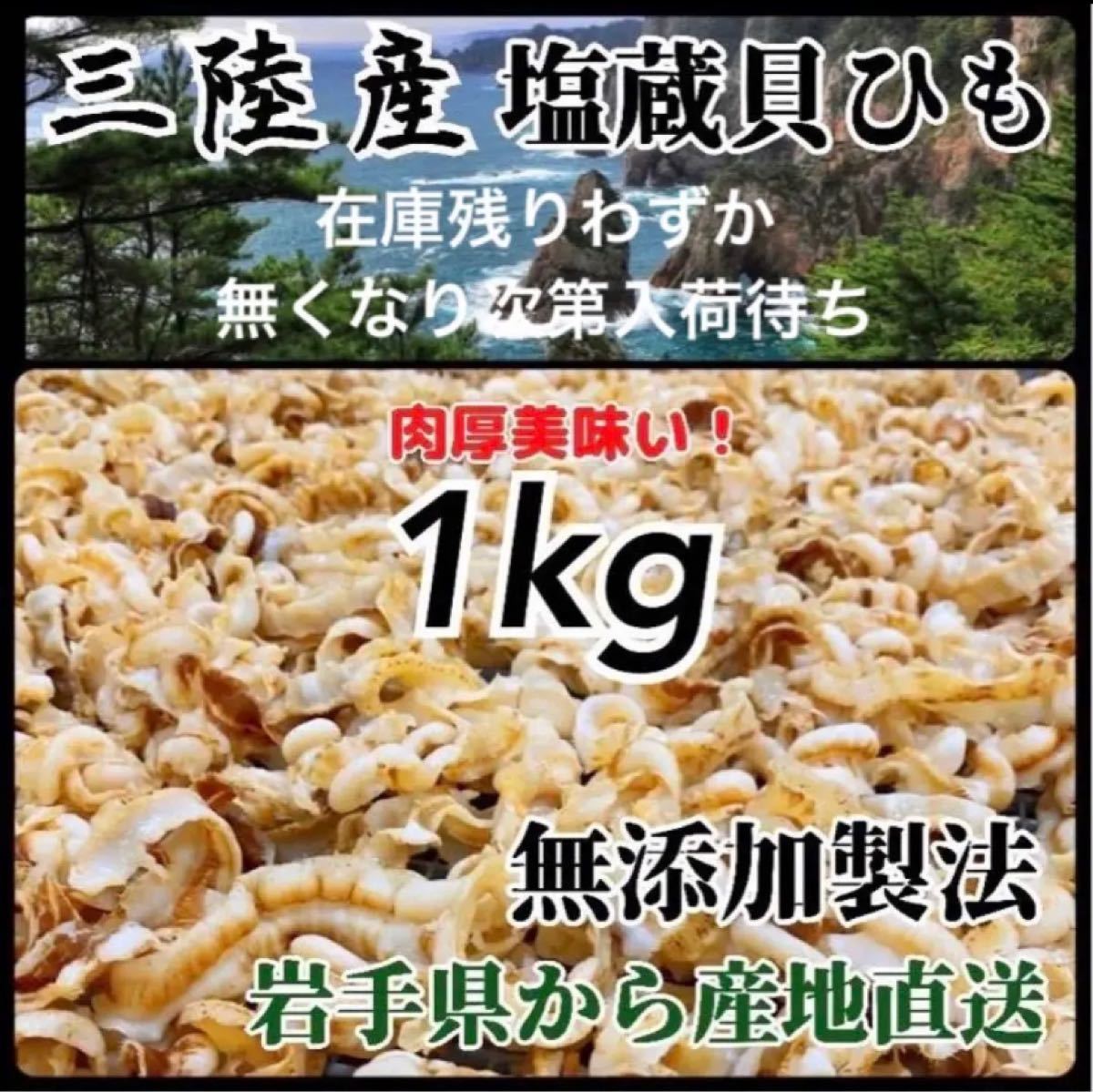 驚きの安さ 塩蔵貝ひも500g×2袋 1kg 帆立 ホタテ