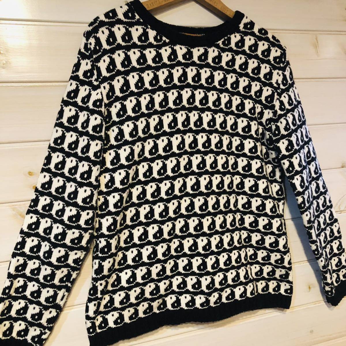 Yahoo!オークション - レア 総柄 インヤン ニット yin yang Yahoo!オークション - レア 総柄 インヤン ニット yin yang