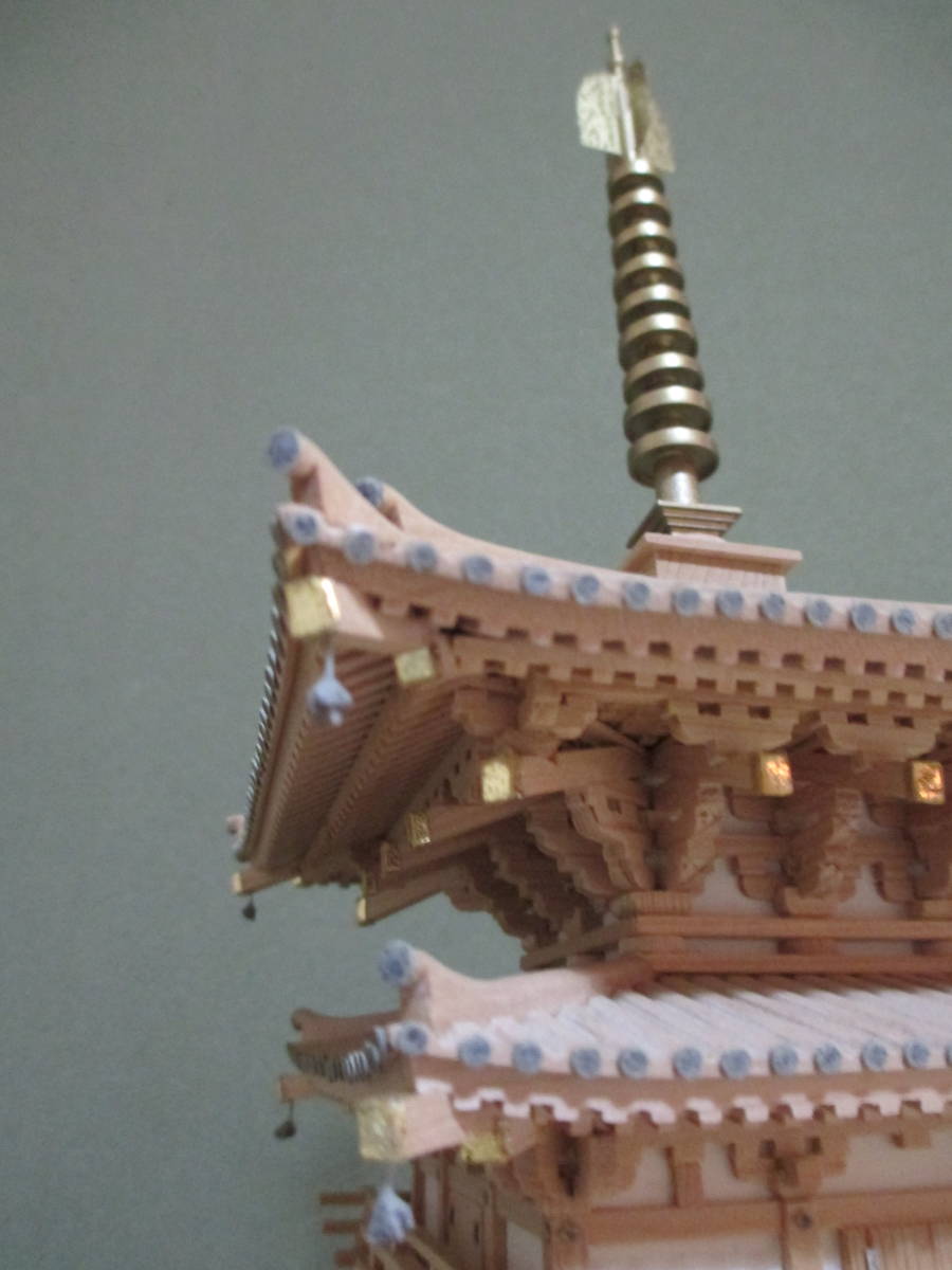 ウッディジョー 75 薬師寺 東塔 木製模型 組み立てキット