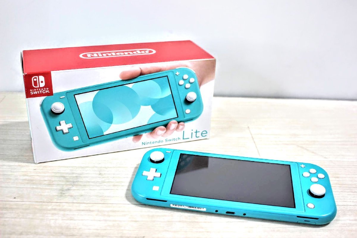 B.0733 Nintendo Switch Lite ニンテンドースイッチライト Turquoise ターコイズ 箱付き(ニンテンドー