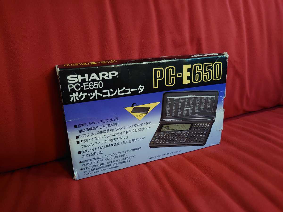 [SHARP]PC-E650 карманный компьютер карманный компьютер sharp 