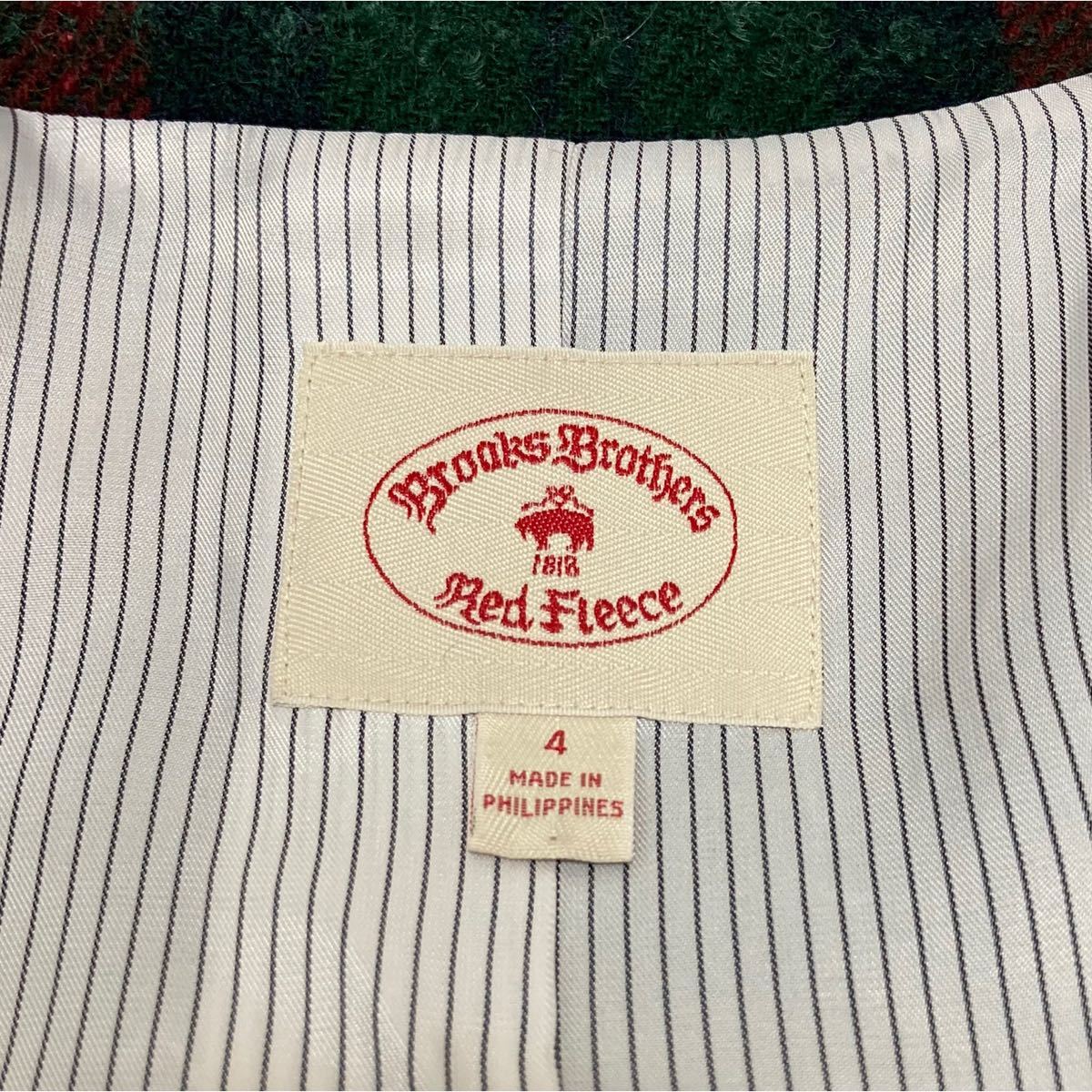 Brooks Brothers MOON　トレンチコート　ウール　モヘア　美品　トラッド　 red fleece ブラックウォッチ