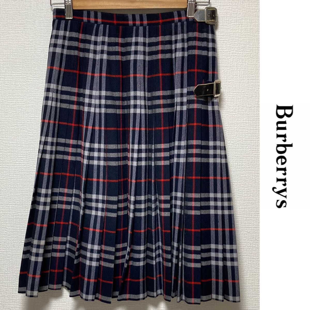 Burberry　巻きスカート　バーバリー　ヴィンテージ　90s　ノバチェック プリーツスカート　オールド　