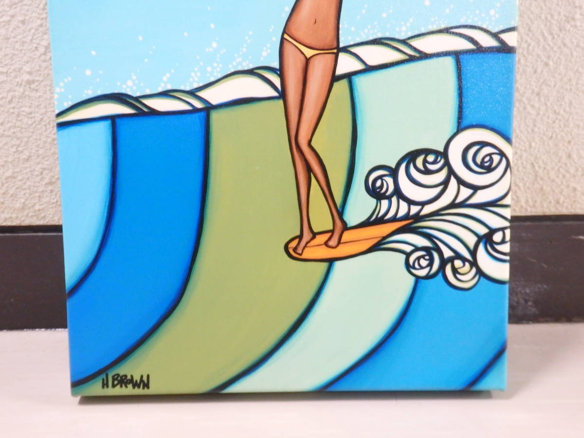 Heather Brown Heather Brown SEA SIRENsi- сирена AP 86/100 2012 ось re- парусина принт картина Гаваи Surf ZZIOZEHT