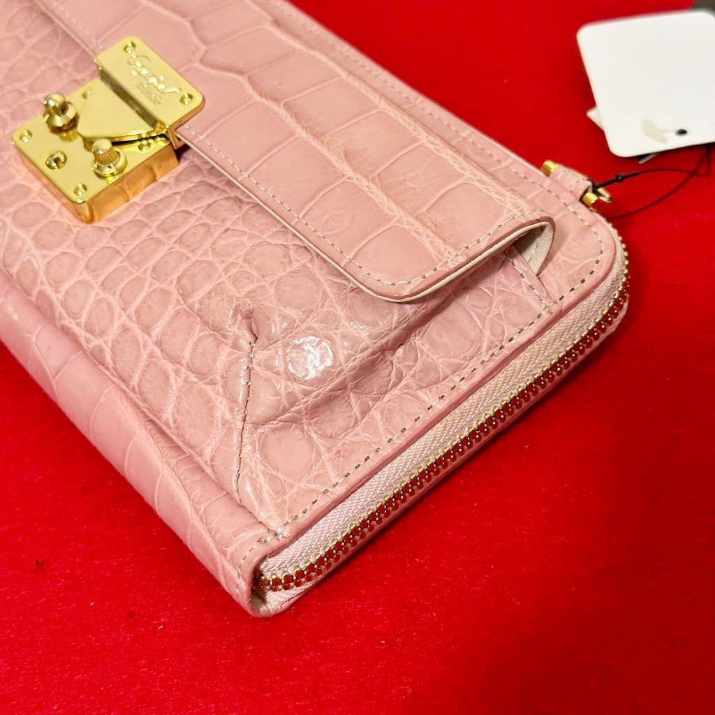 未使用品☆ LEATHER JEWELS クロコダイル 2way ハンドバッグ