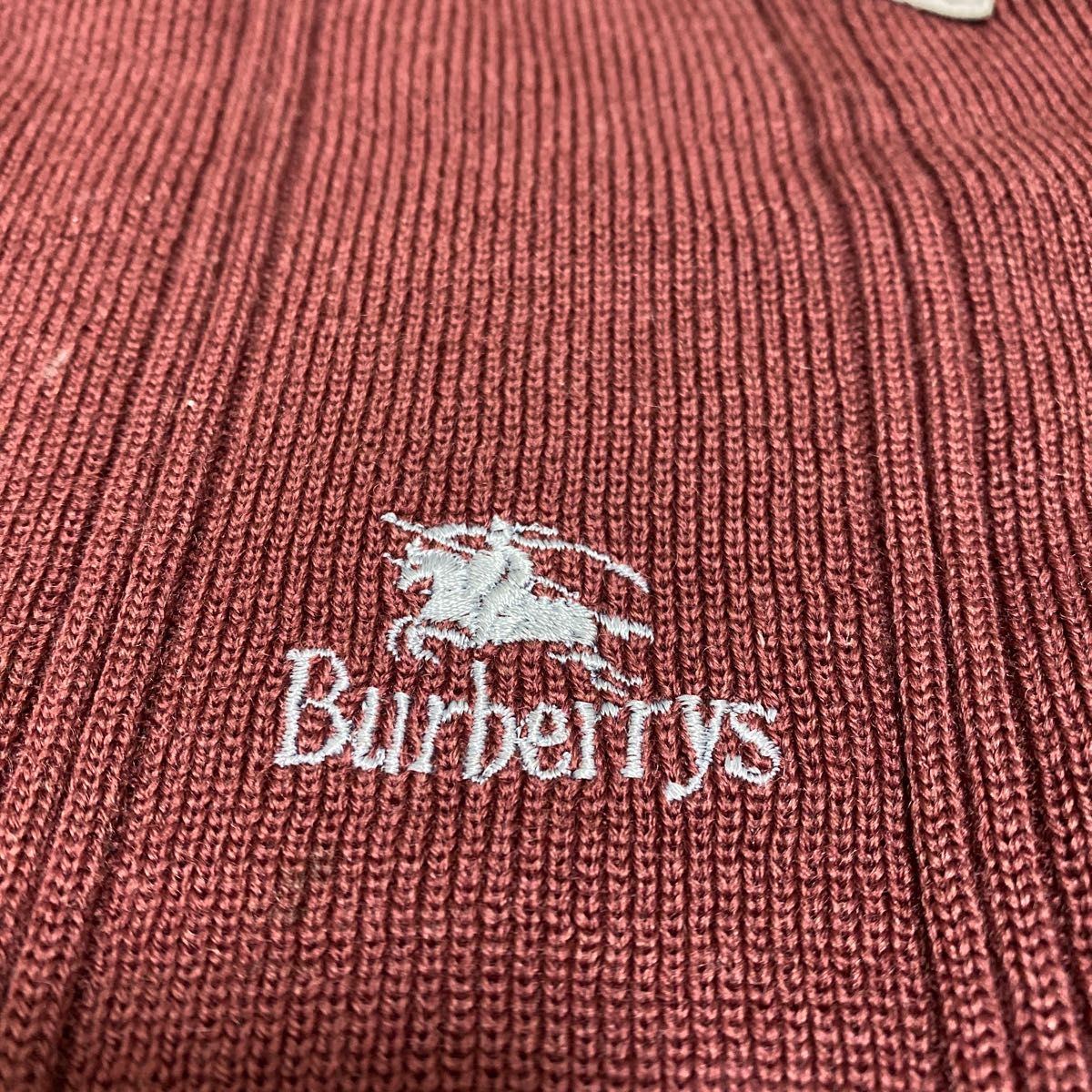 【希少】Burberrys☆コマンドセーター ニット エルボーパッチ 刺繍