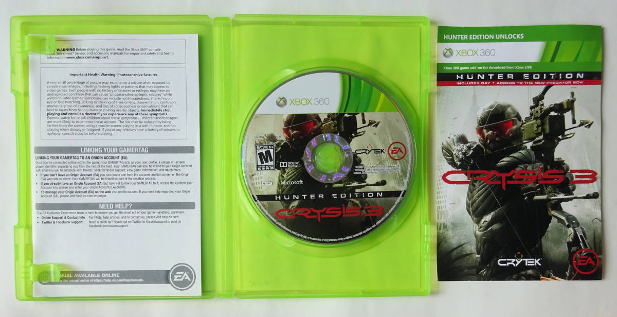 クライシス3 ハンターエディション + DLC未使用 CRYSIS 3 HUNTER EDITION 北米版 ★ XBOX 360 / ONE / SERIES X_画像3