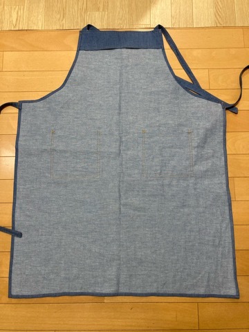  free shipping! hand made limited goods! apron kitchen craft man working car n blur - indigo blue 4* unused cheap!