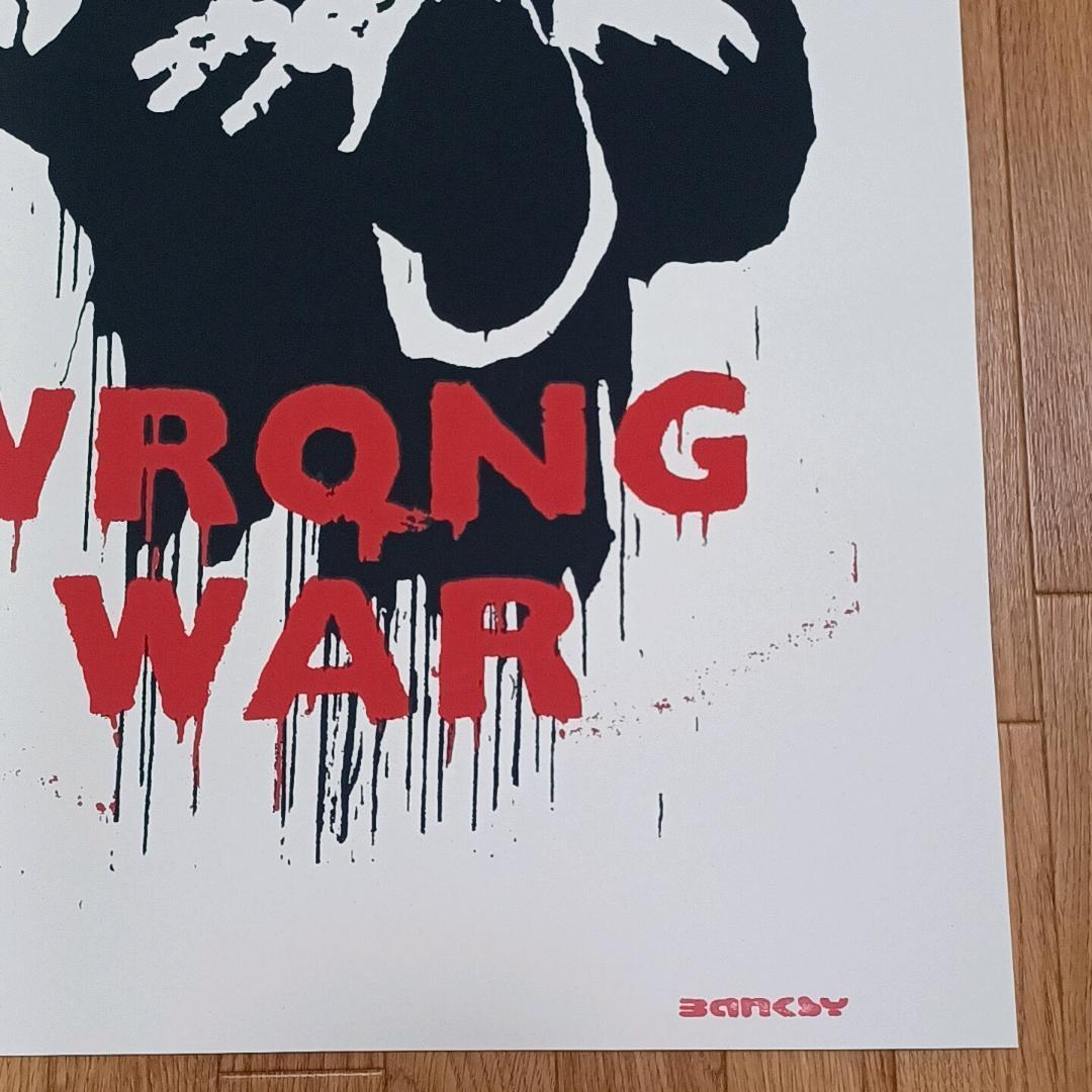1桁番 レア【WCP】 WRONG WAR バンクシー リプロダクション Banksy