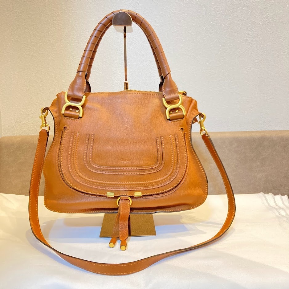 ☆ クロエ マーシーバッグ 2WAY ショルダーバッグ ブラウン系