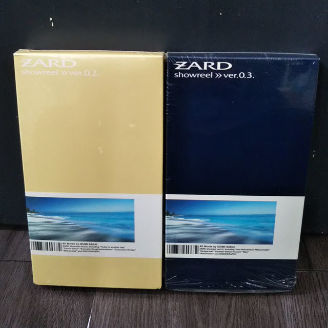 ZARD ビデオテープ 2本セット VHS showreel ver.0.2. ver.0.3. ザード 坂井泉水 ポップス 現状渡し_画像1