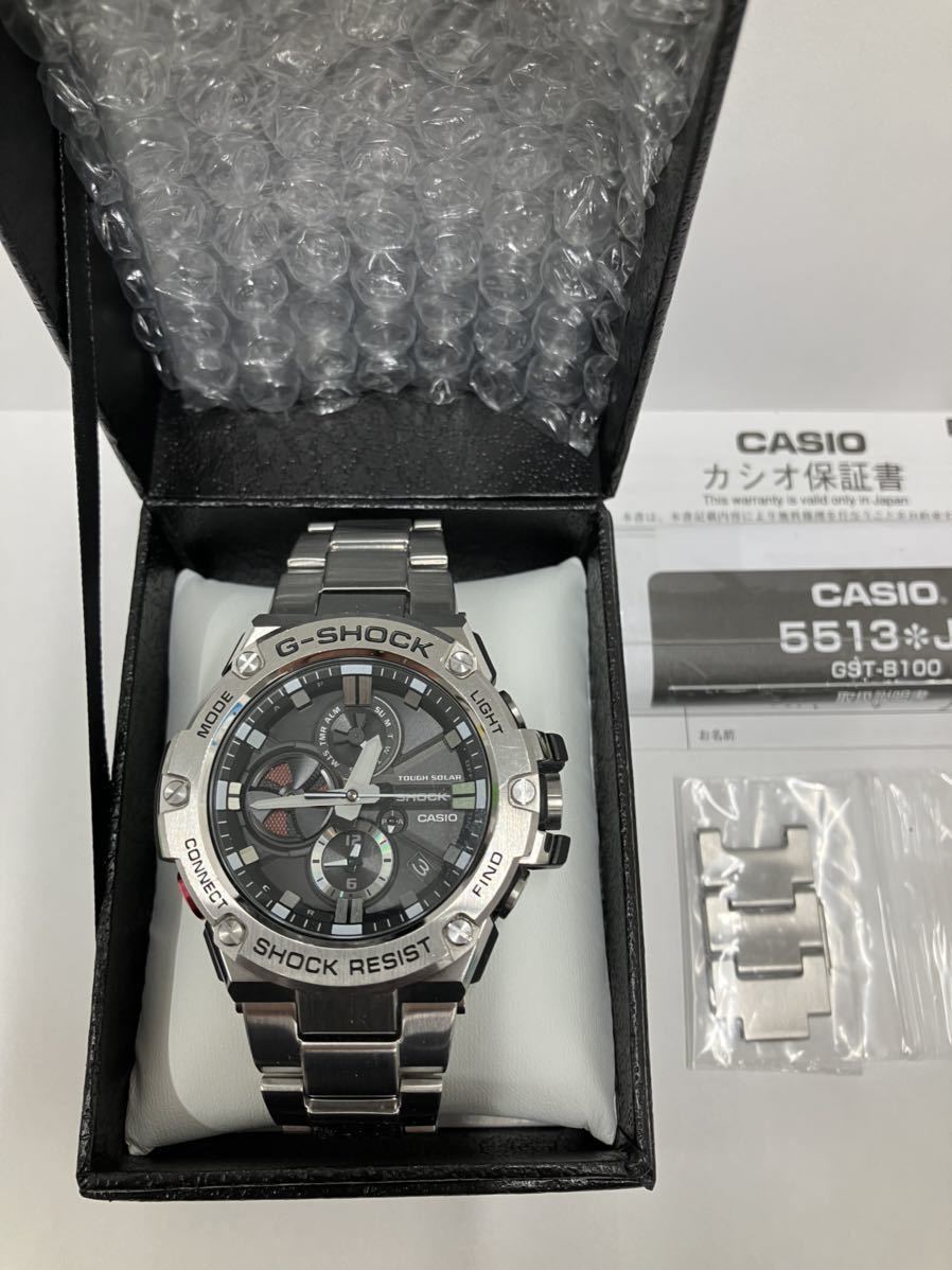 冬バーゲン☆】 CASIO G-SHOCK GST-B100D Bluetooth タフソーラー