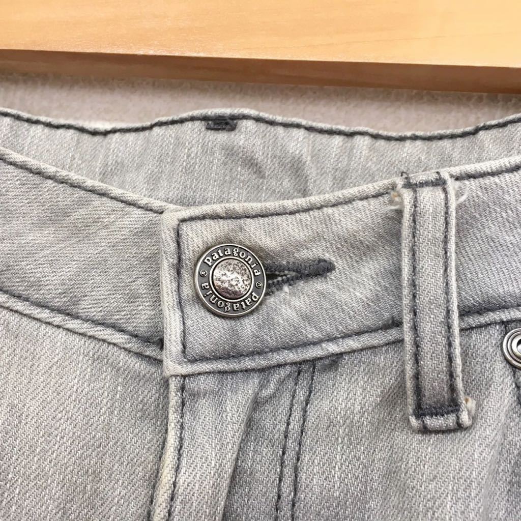 patagonia パタゴニア IRON CLAD DENIM ストレッチ デニムパンツ グレー メンズ 27サイズ アウトドア レトロ 古着 の画像5