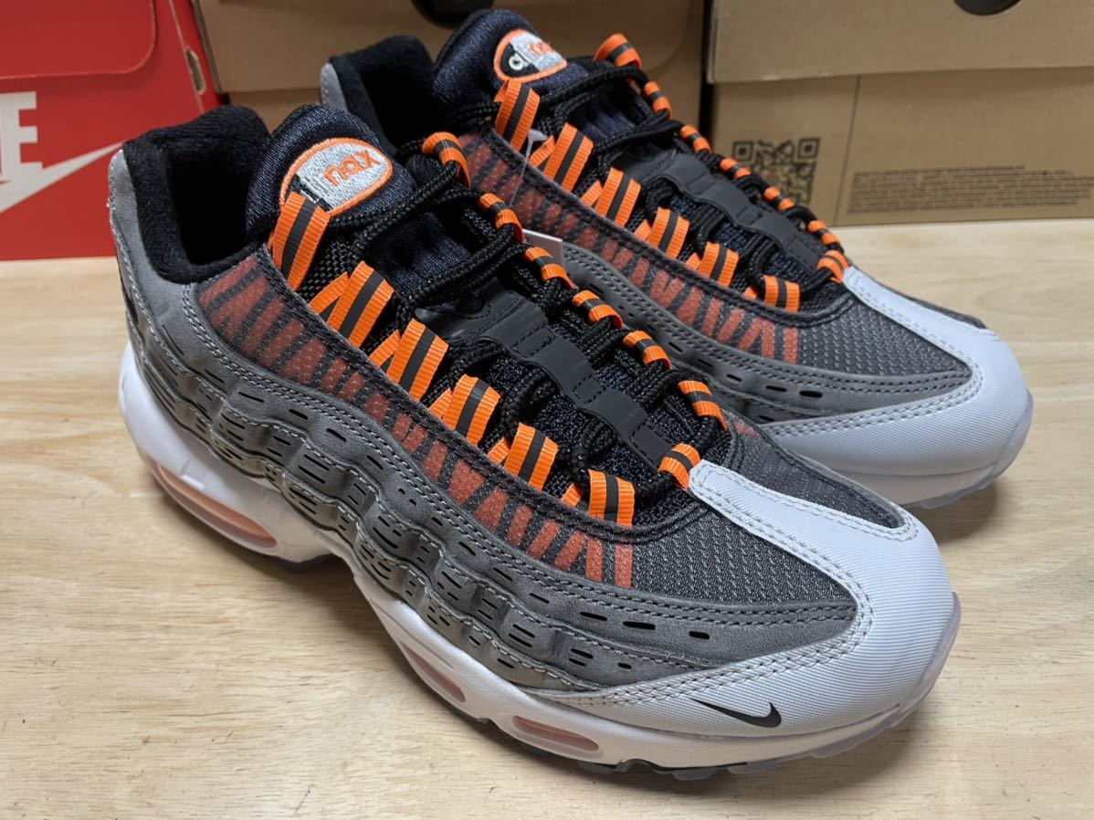 NIKE ナイキ x キム ジョーンズ エア マックス 95 23.5㎝ SNK705 新品 ブラック/ダークグレー/クールグレー/トータルオレンジ_画像5