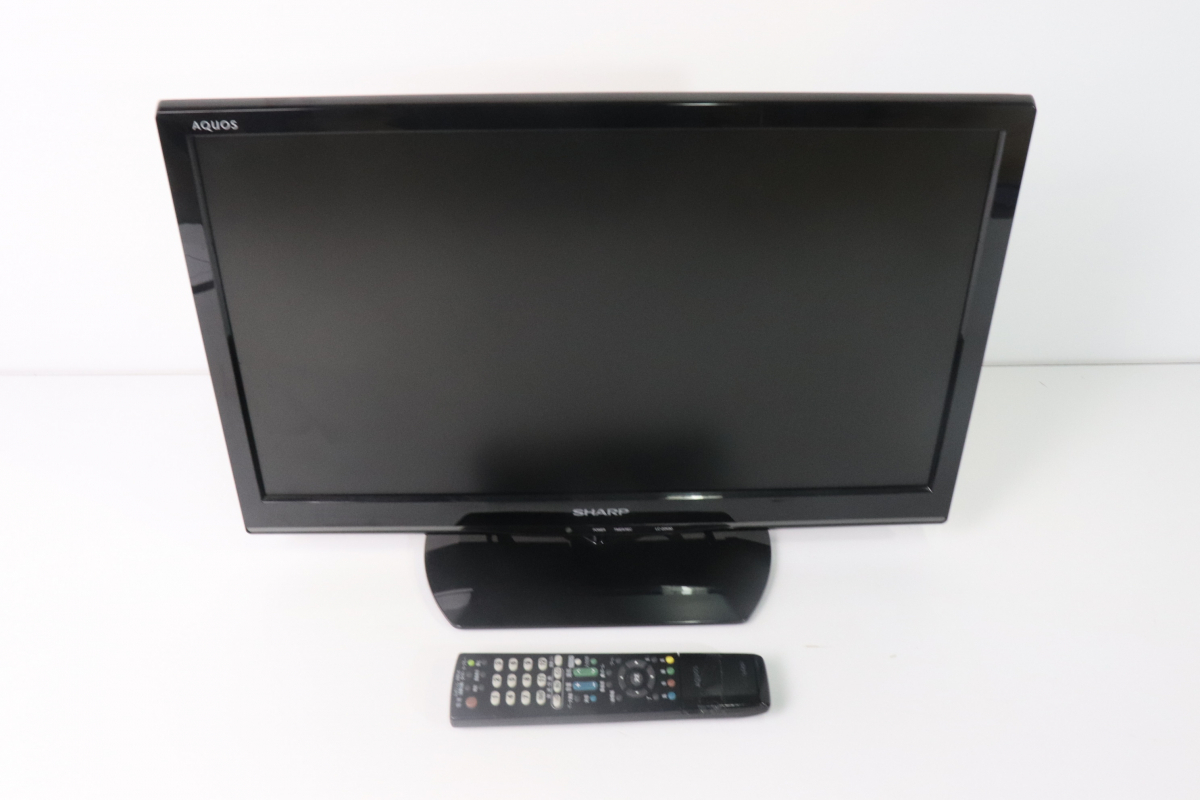 【通電動作OK】SHARP シャープ AQUOS アクオス LC‐22K90 TV テレビ 22V型ワイド 2014年製 リモコン付き 地上波デジタル BS CS 003FAG76_画像1