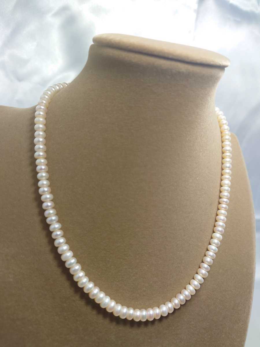  pearl necklace oval shape pearl magnet type free shipping 