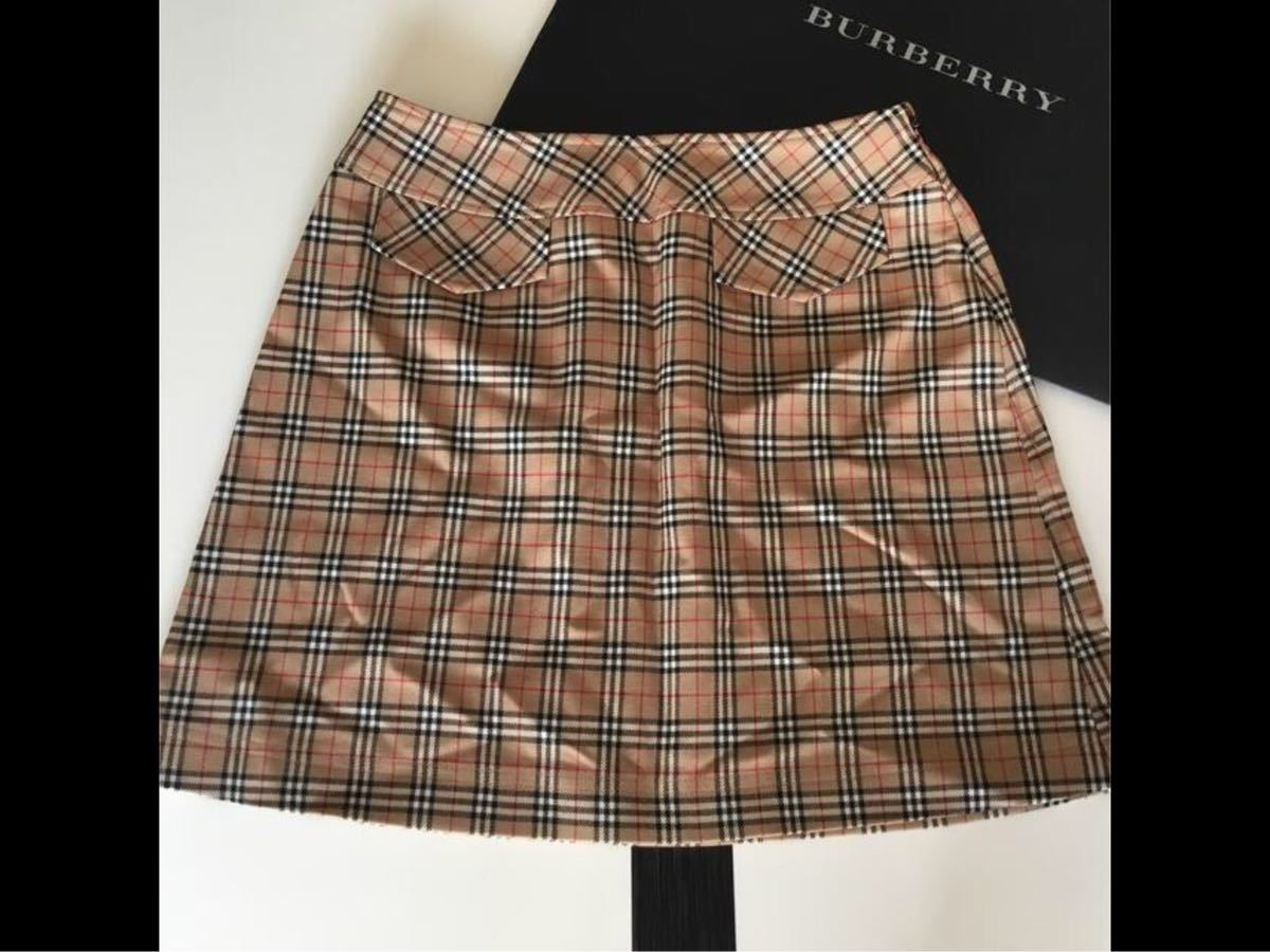 BURBERRY BLUE LABEL チェックスカート ミニスカート 