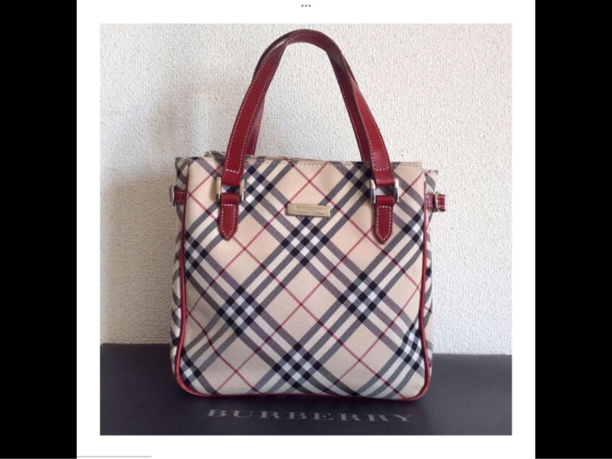 BURBERRY BLUE LABEL チェックトートバッグ ハンドバッグ ミニバッグ