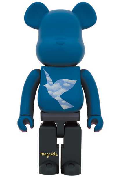豪華で新しい ベアブリック ルネ・マグリット Magritte Rene 1000