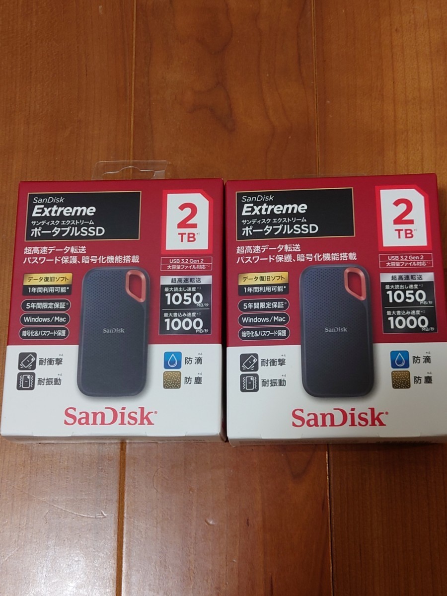 SanDisk SDSSD E61-2T00 2TB 未開封品 2個セット 保証無し サン