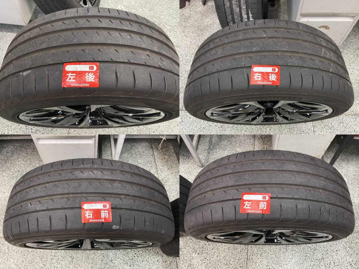 LEXUS レクサス LS500 Fスポーツ 純正 20インチ アルミホイール クロームメッキ タイヤ 4本セット 245/45RF20 ×2本 275/40RF20 ×2本_画像9