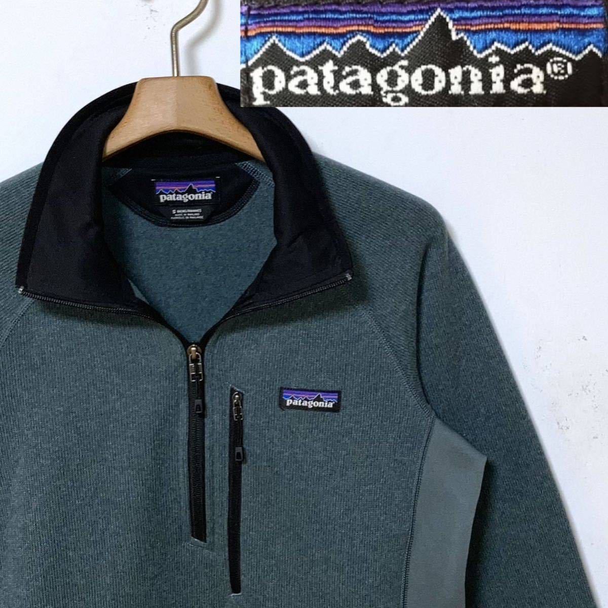 限定版 美品！patagonia パタゴニア ベター・セーター・ハーフジップ フリース　ブルーヘザー×ブラック　送料無料 Mサイズ