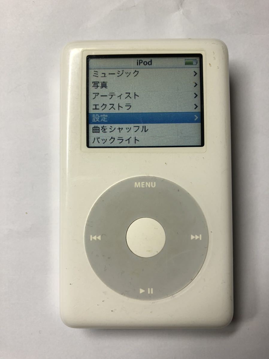初代iPod classic (第４世代) iPod photo 40GB iTunes同期 コンディション良好　新品バッテリー交換済　左右音出しOK  可愛くレアなiPod